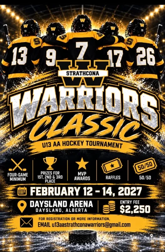 Poster for Strathcona Warriors Classic