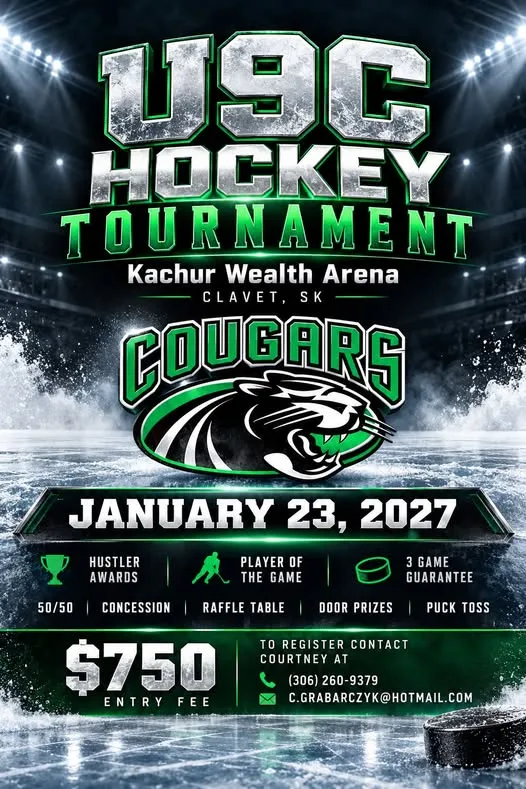 Poster for U9C Hockey Tournament