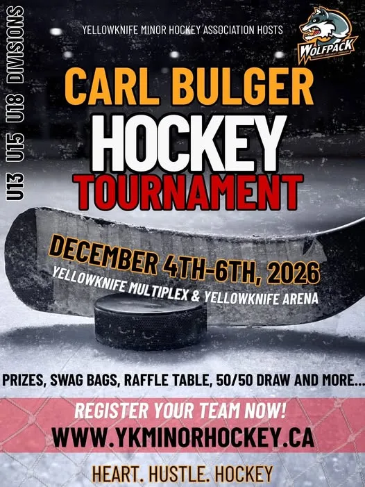 Poster for Carl Bulger Hockey Tournament