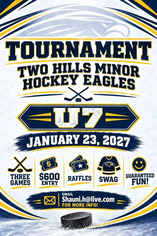 Poster for TWO HILLS MINOR HOCKEY EAGLES