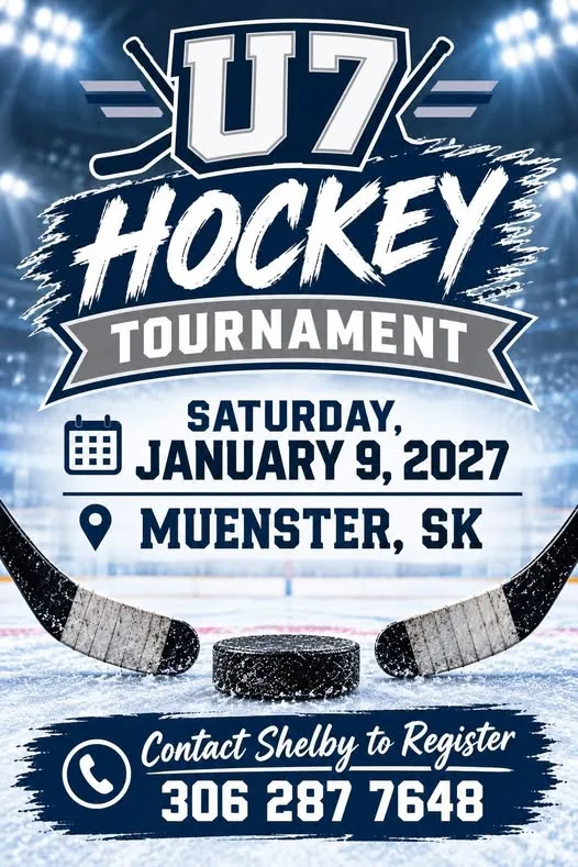 Poster for U7 Hockey Tournament