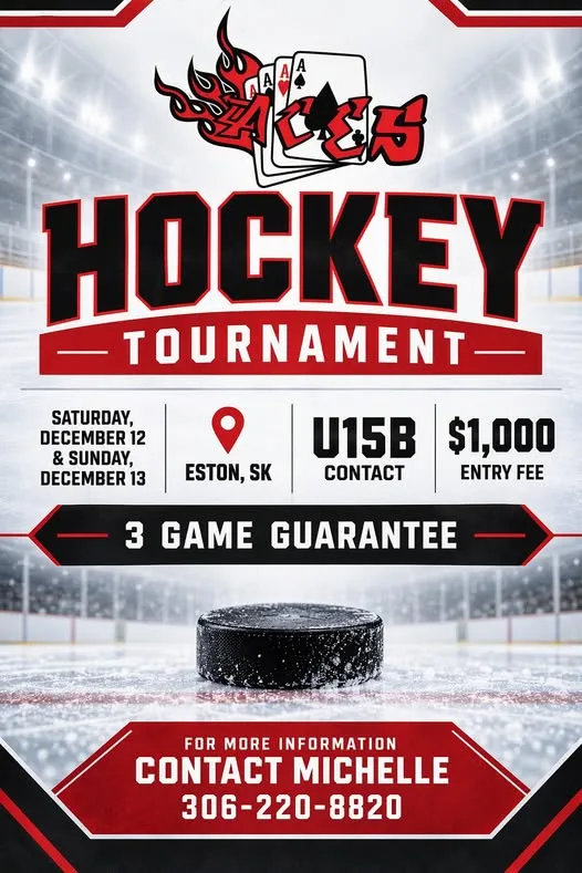 Poster for Elrose Aces U15B Contact Tournament