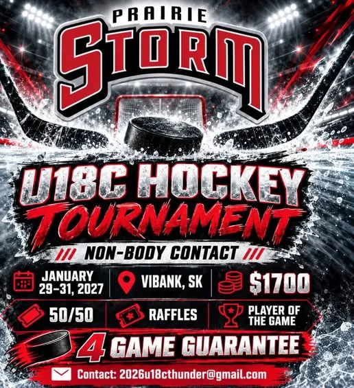 Poster for Prairie Storm U18C Hockey Tournament