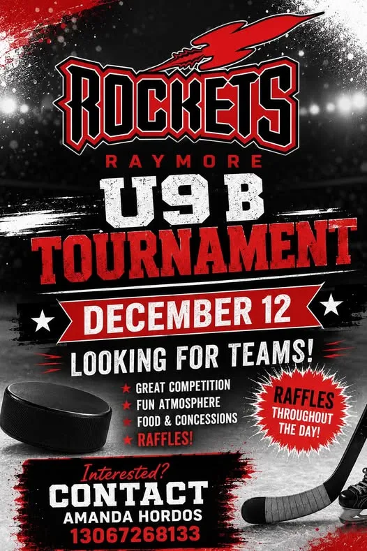 Poster for Rockets Raymore U9B Tournament