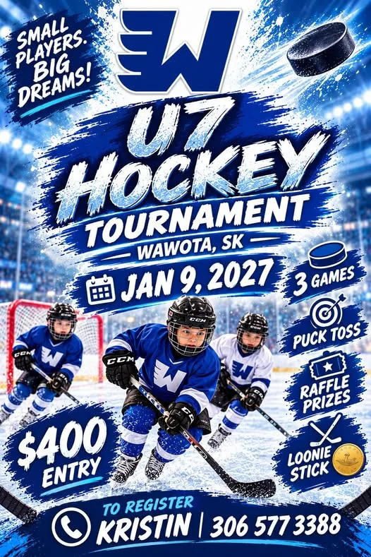 Poster for U7 Hockey Tournament