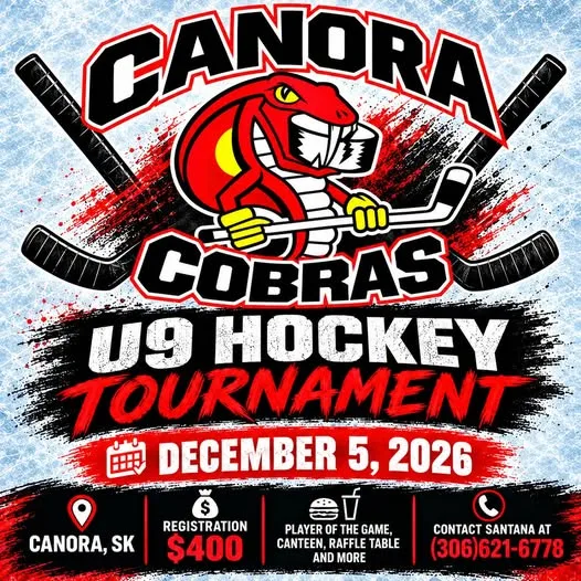 Poster for Canora Cobras U9 Hockey Tournament