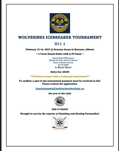 Poster for WOLVERINES ICEBREAKER TOURNAMENT