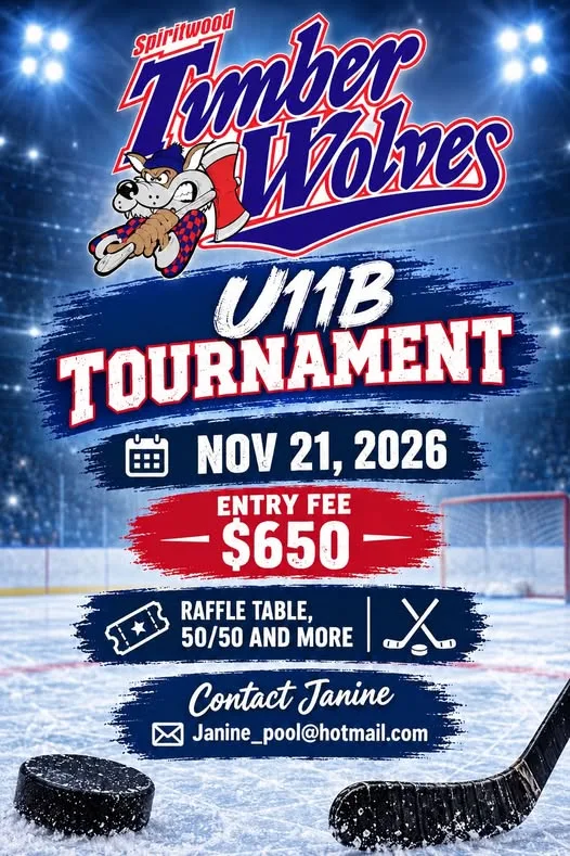 Poster for Spiritwood Timber Wolves U11B Tournament