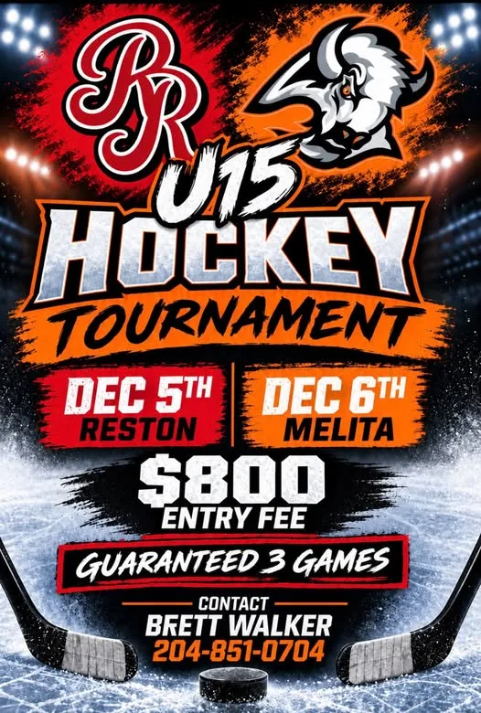 Poster for U15 Hockey Tournament
