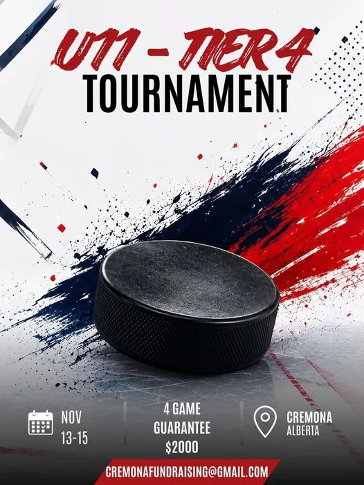 Poster for U11 Tier 4 tournament