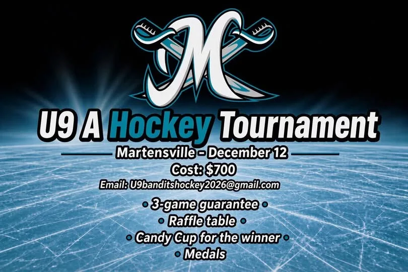 Poster for U9 A Hockey Tournament