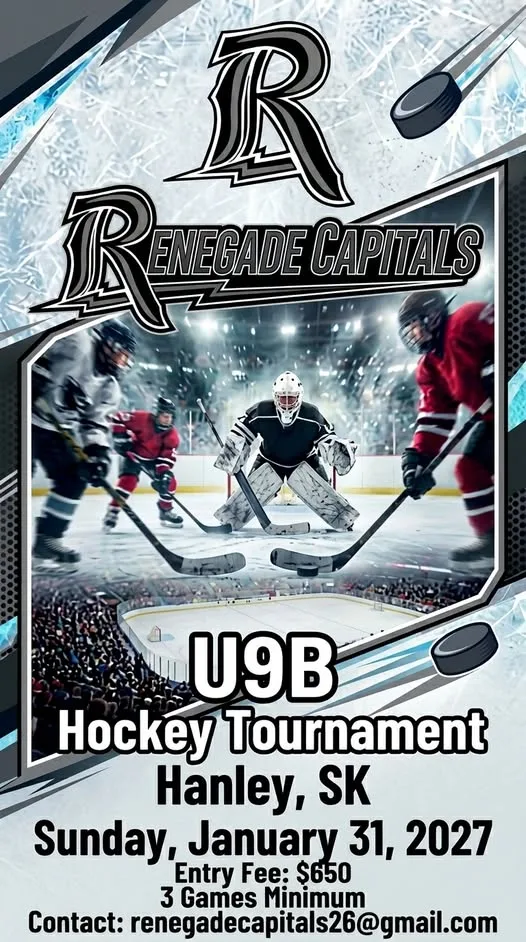 Poster for U9B Hockey Tournament