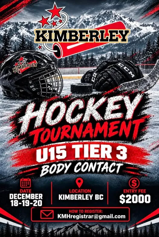 Poster for Kimberley Hockey Tournament