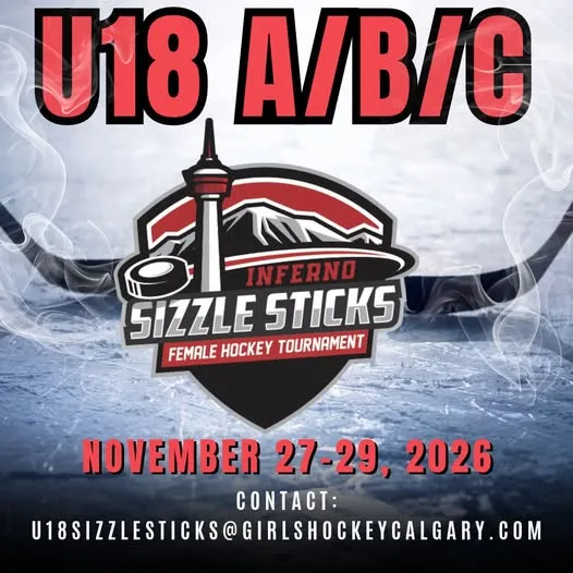 Poster for Inferno Sizzle Sticks Female Hockey Tournament