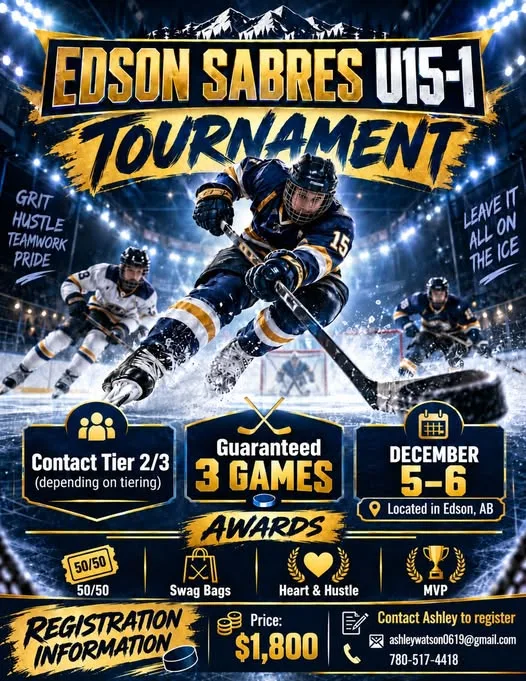 Poster for EDSON SABRES U15-1 TOURNAMENT