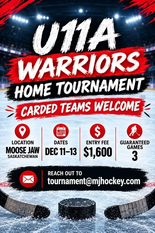 Poster for U11A Warriors Home Tournament