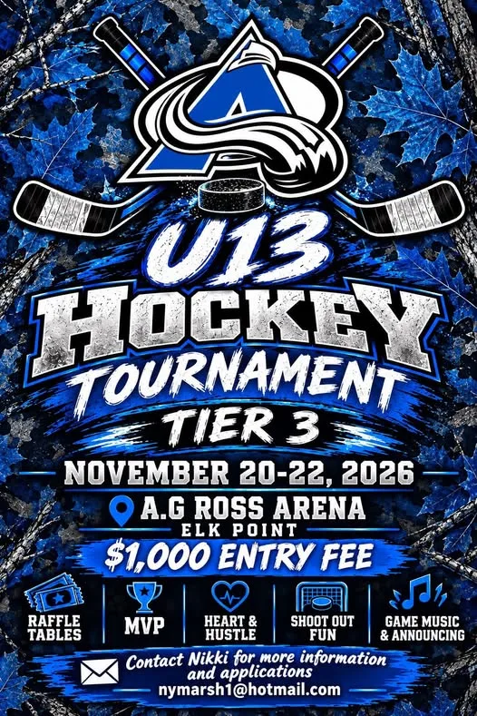 Poster for U13 Hockey Tournament