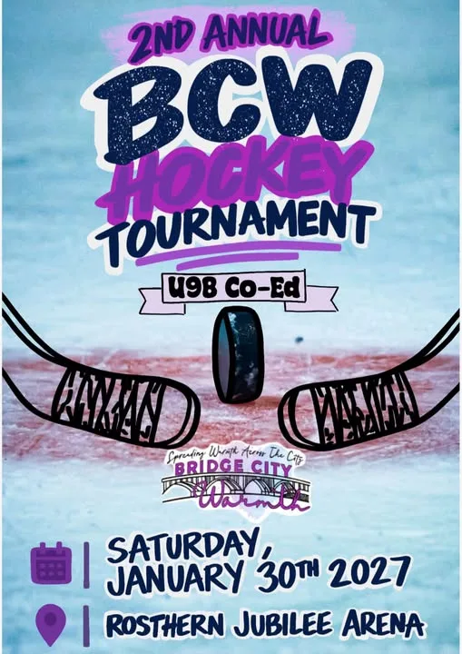 Poster for 2nd Annual BCW Hockey Tournament