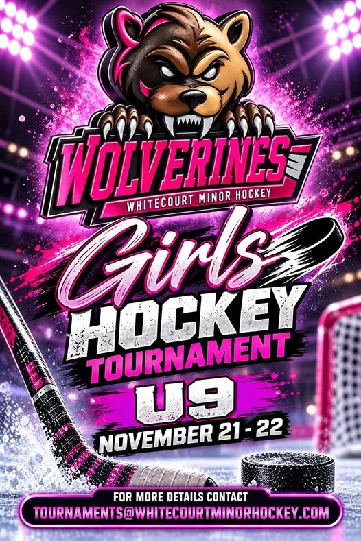 Poster for Wolverines Girls Hockey Tournament