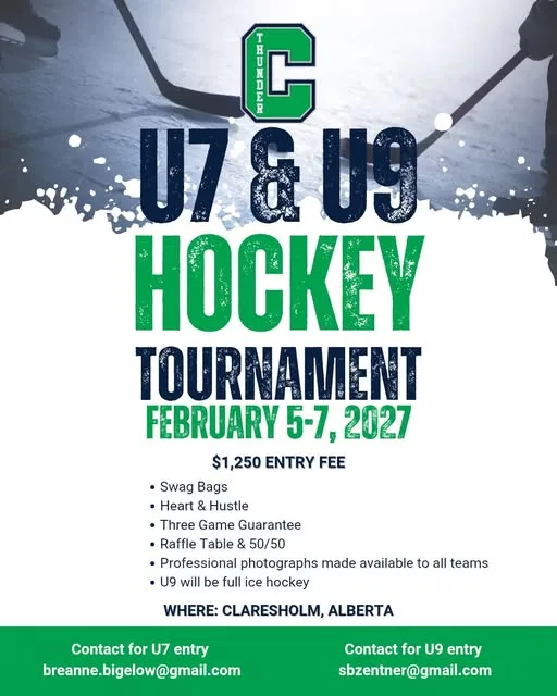 Poster for U7 & U9 Hockey Tournament
