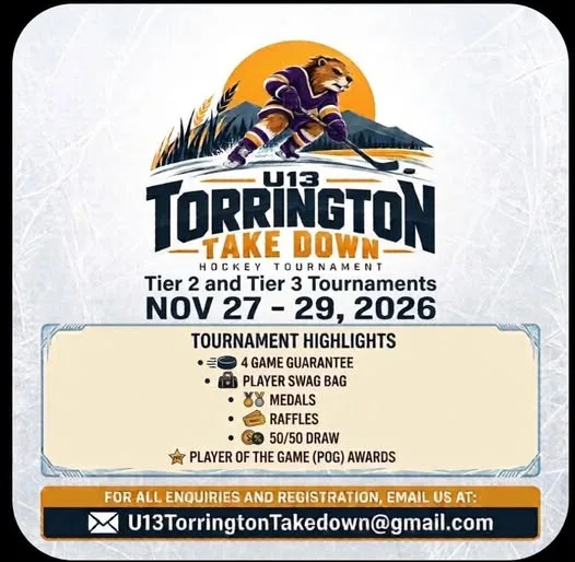 Poster for U13 Torrington Take Down