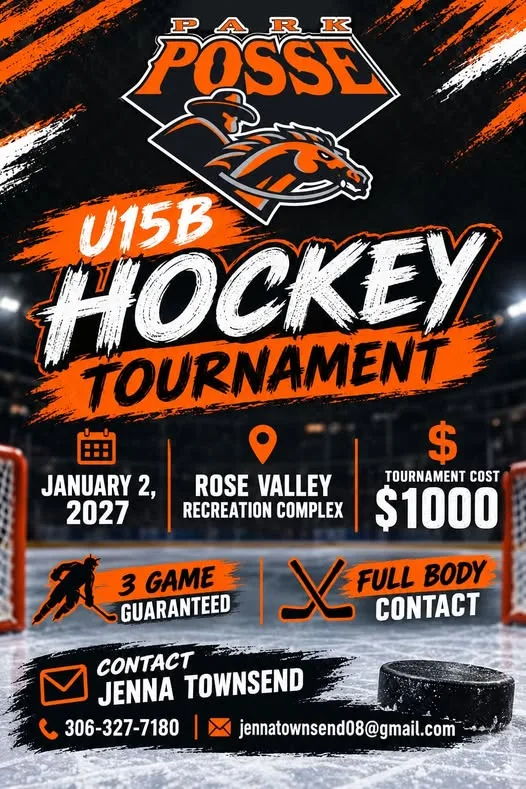 Poster for PARK POSSE U15B HOCKEY TOURNAMENT