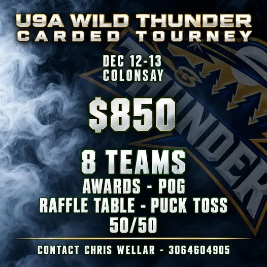 Poster for U9A WILD THUNDER CARDED TOURNEY