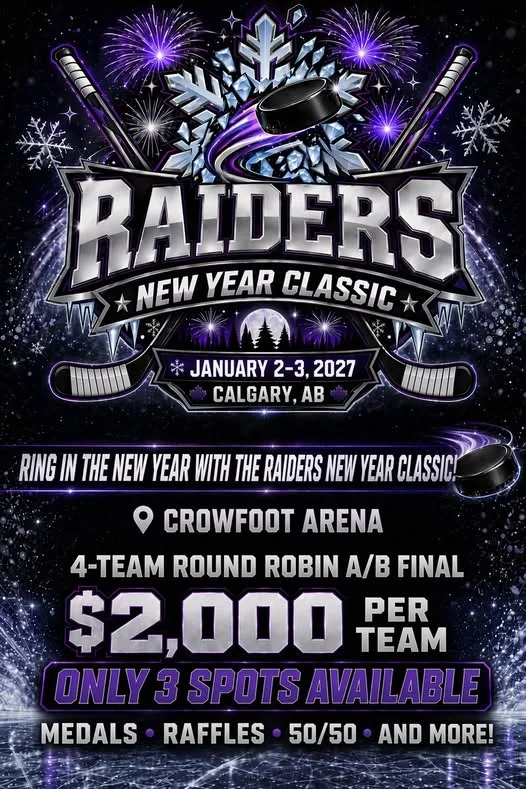 Poster for Raiders New Year Classic U11 Tier 5 Tournament