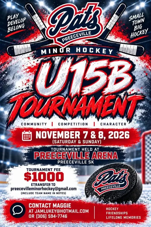 Poster for Pat's U15B Tournament