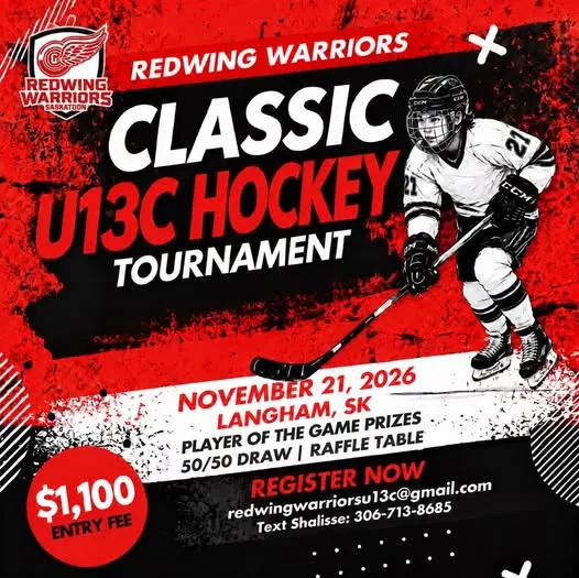 Poster for REDWING WARRIORS CLASSIC U13C HOCKEY TOURNAMENT