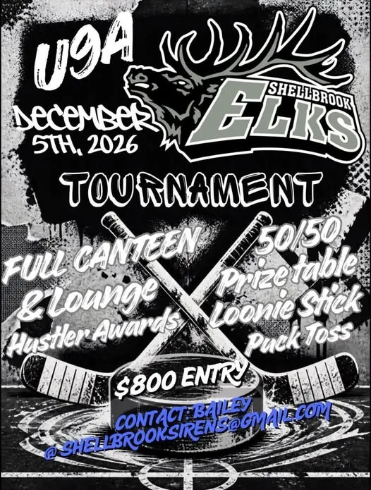 Poster for Shellbrook Elks U9A Tourney