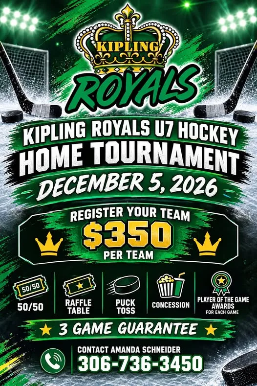 Poster for Kipling Royals U7 Hockey Home Tournament