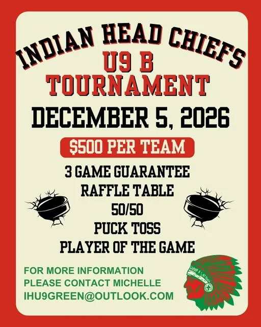 Poster for INDIAN HEAD CHIEFS U9 B TOURNAMENT