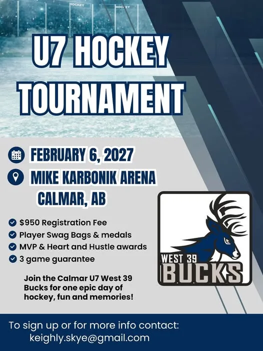 Poster for U7 Hockey Tournament