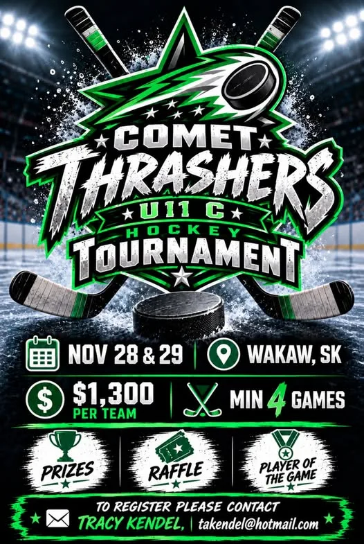 Poster for Comet Thrashers U11 C Hockey Tournament