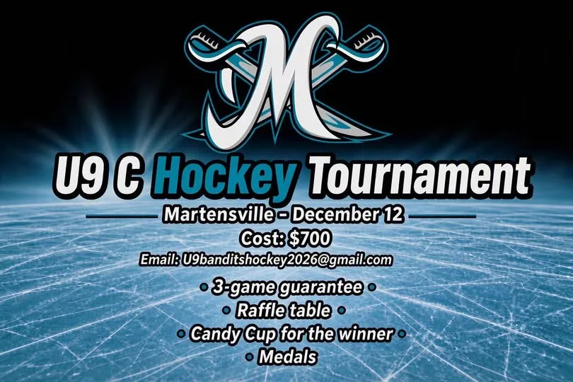 Poster for U9 C Hockey Tournament
