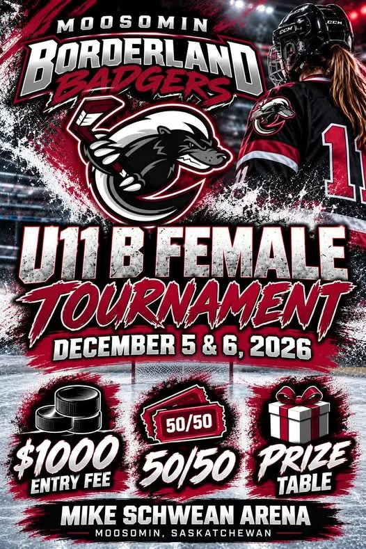 Poster for Moosomin Borderland Badgers U11 B Female Tournament
