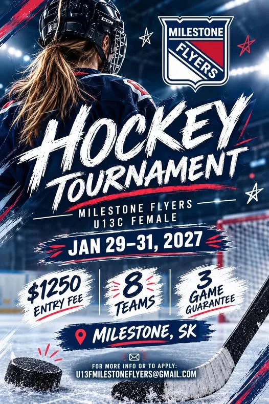 Poster for Milestone Flyers U13C Female Tournament