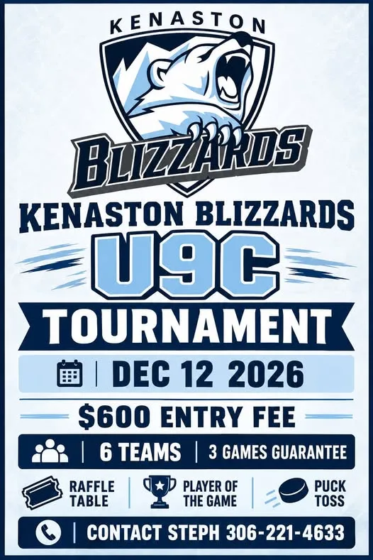 Poster for Kenaston Blizzards U9C Tournament