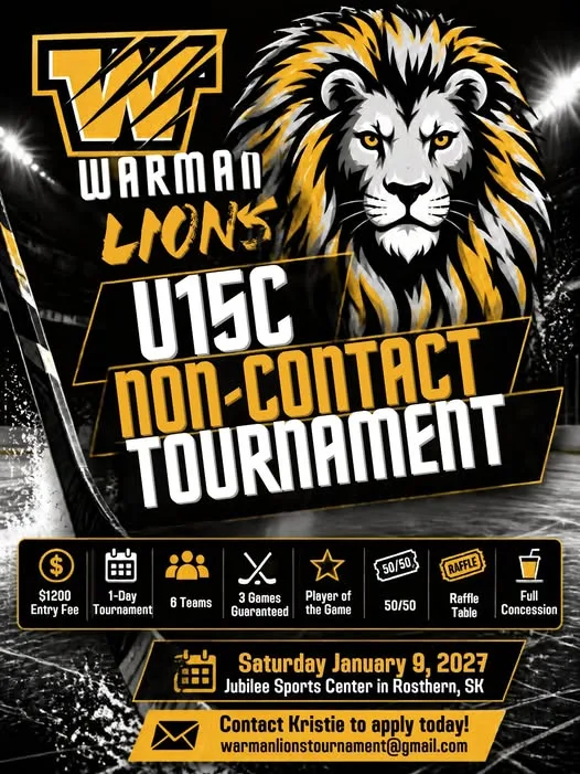 Poster for Warman Lions U15C Non-Contact Tournament