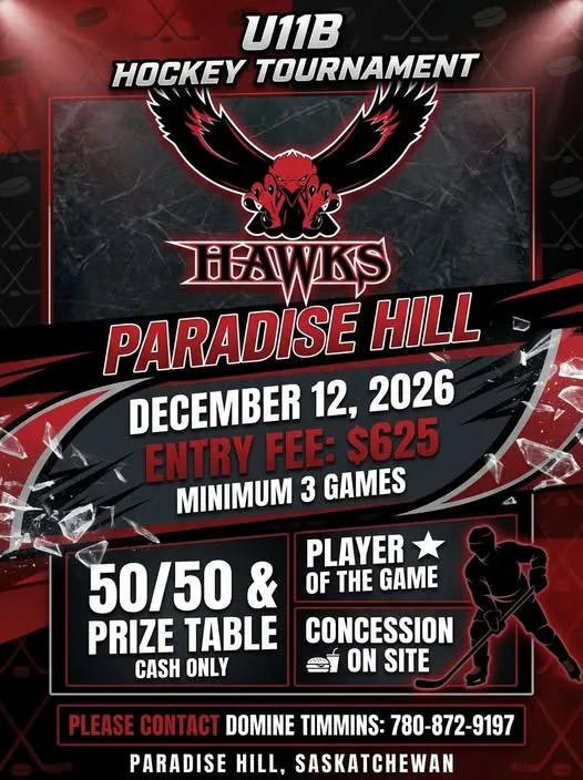 Poster for U11B Hockey Tournament