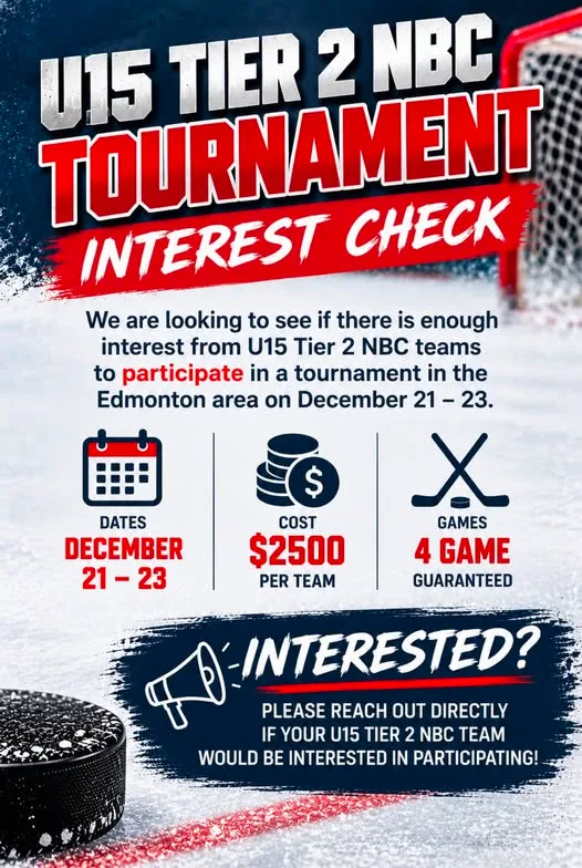 Poster for U15 Tier 2 NBC Tournament