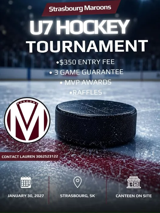 Poster for U7 Hockey Tournament