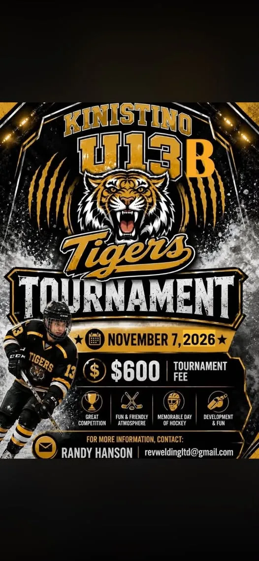 Poster for Kinistino Tigers Tournament