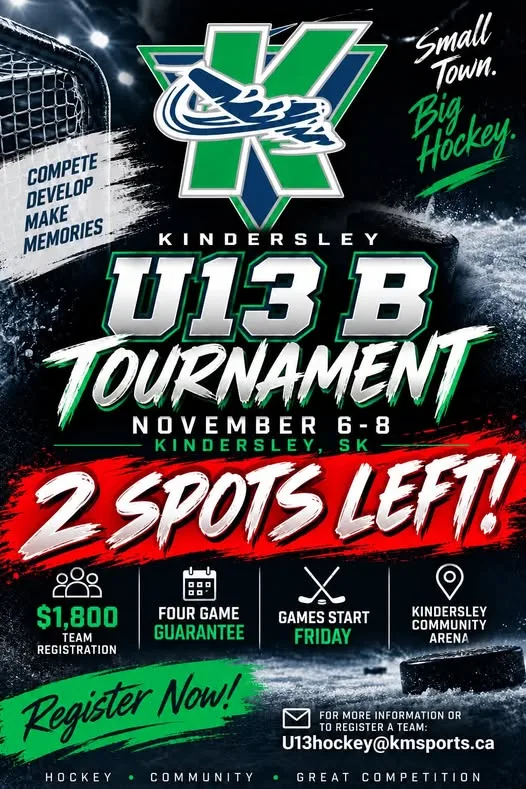 Poster for U13 Kindersley B Tournament