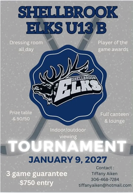 Poster for SHELLBROOK ELKS U13 B