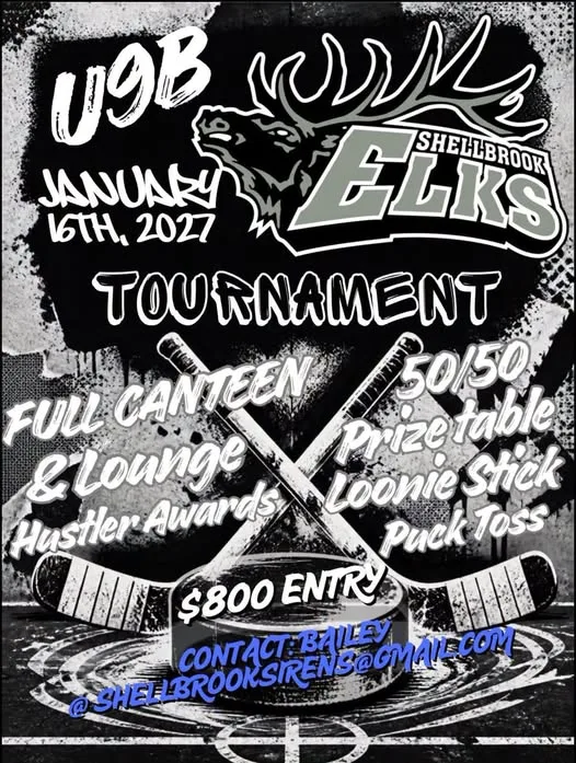 Poster for Shellbrook Elks U9B tournament