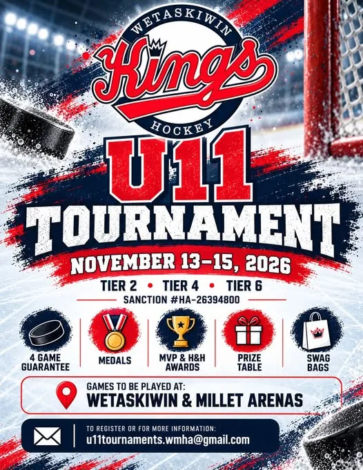 Poster for Wetaskiwin Kings U11 Tournament