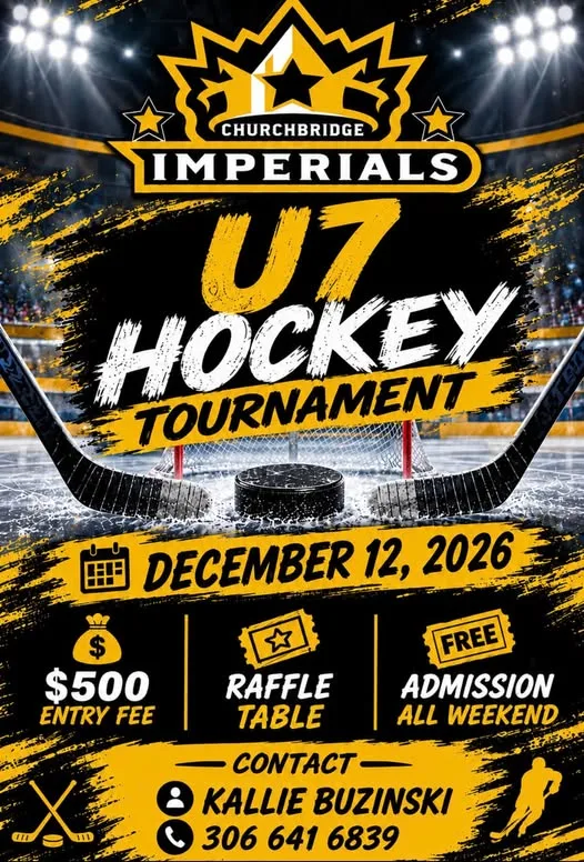 Poster for U7 Hockey Tournament