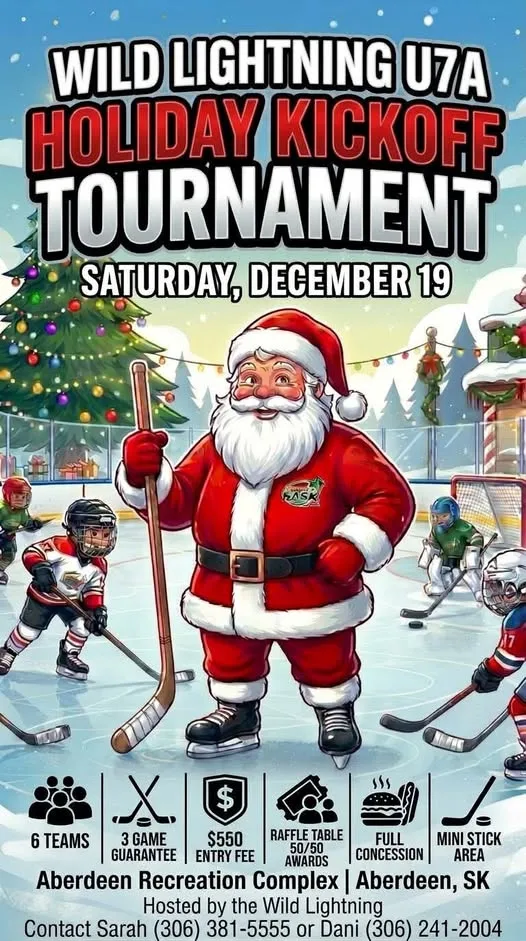 Poster for WILD LIGHTNING U7A HOLIDAY KICKOFF TOURNAMENT